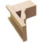 Ekena Millwork 7 1/2-in W x 12-in D x 16-in H Funston Block Rough Cedar Woodgrain TimberThane Outlooker, Primed Tan OUTUR075X12X16FST44RCPR - alternate 5